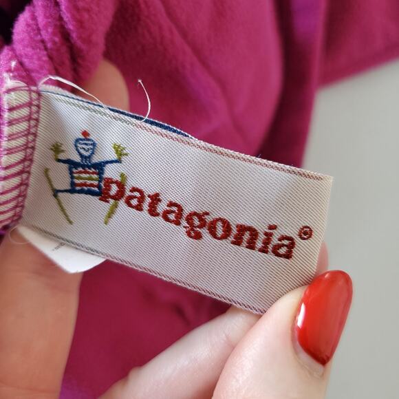 Vintage Patagonia Pullover Womens Medium Fleece Hooded Half Zip Retro 90s USA - Picture 8 of 9